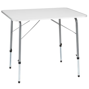 Višinsko nastavljiva miza za taborjenje 80 × 60 × 68 cm